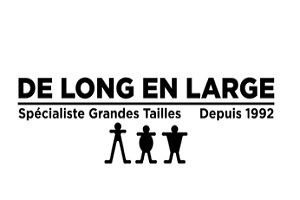 boutiques de vêtements pour grandes tailles - logo du De Long en Large