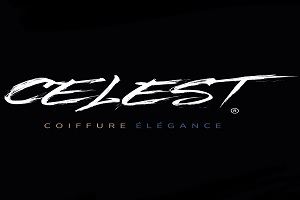 salons de coiffure pour coupes tendance - logo du Celest Coiffure Élégance